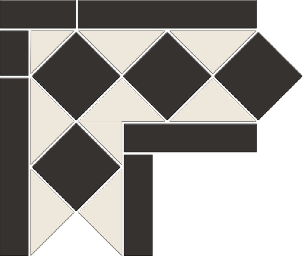 Metlah.Store Border №1 угловой элемент 27.1x27.1 ID 556447 - 1