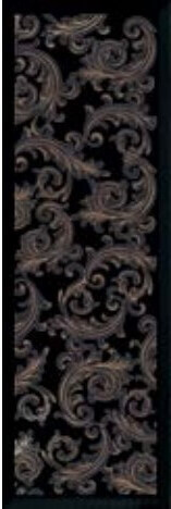 Versace Solid Gold Barocco Black 20x60 ID 396289 - 1