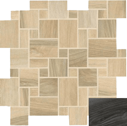 Vallelunga Tabula Mosaico Nero Modular 30x30 ID 107114 - 1
