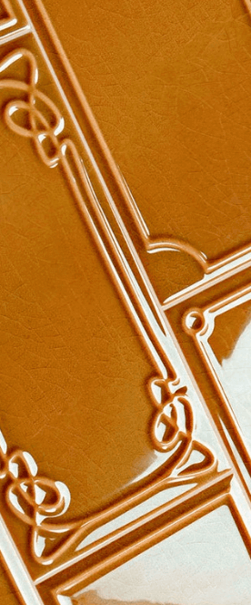 Etruria Art Deco Caramel Craquele 12.5x25 ID 284826 - 1