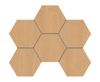 Honey oak CW04 Hexagon