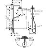 Душевая стойка Hansgrohe Croma Select S - 4