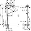 Душевая стойка Hansgrohe Crometta 160 1jet Showerpipe - 6