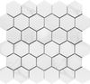 Hexagon small Carrara Matt