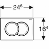 Кнопка смыва Geberit Delta 01