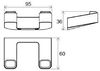 Крючок для ванной Ravak 10°