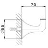 Крючек для ванной Cisal Vita