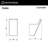 Крючок для ванной Whitecross Cubo оружейная сталь