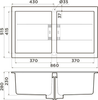 Кухонная мойка Omoikiri Banzen 86-2-WH Artceramic/белый