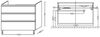 Тумба подвесная под раковину Jacob Delafon Vox EB2050-RA-G1C - 4
