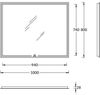 Зеркало с подсветкой Led 100 Kerama Marazzi Mio