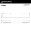 Полотенцедержатель Whitecross Cubo 450 мм, оружейная сталь