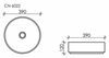 Раковина накладная Ceramica Nova Element - 6