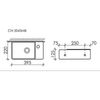 Раковина подвесная Ceramica Nova Element Черная Матовая - 6