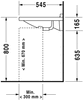 Раковина подвесная Duravit Strack 3