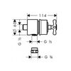 Шланговое подключение Axor Montreux Fixfit Stop