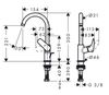 Смеситель для раковины Hansgrohe Logis - 5