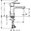 Смеситель для раковины Hansgrohe Rebris S - 5