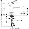 Смеситель для раковины Hansgrohe Rebris E