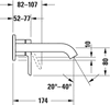 Смеситель для раковины Duravit C.1