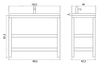 Тумба под раковину Creto Wood 100 - 6